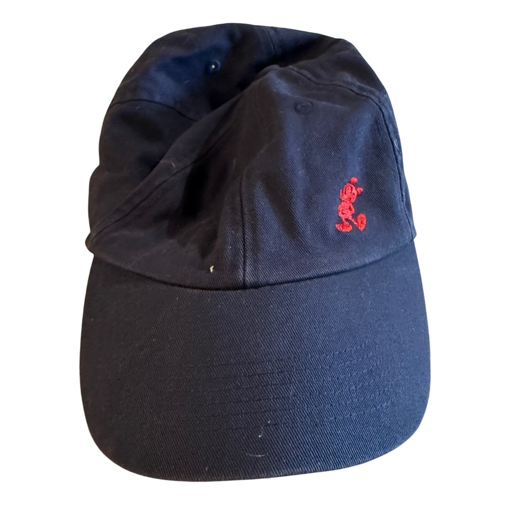 Disney Parks Navy Blue Mickey Mouse Embroidered Baseball Cap Adjustable Dad Hat